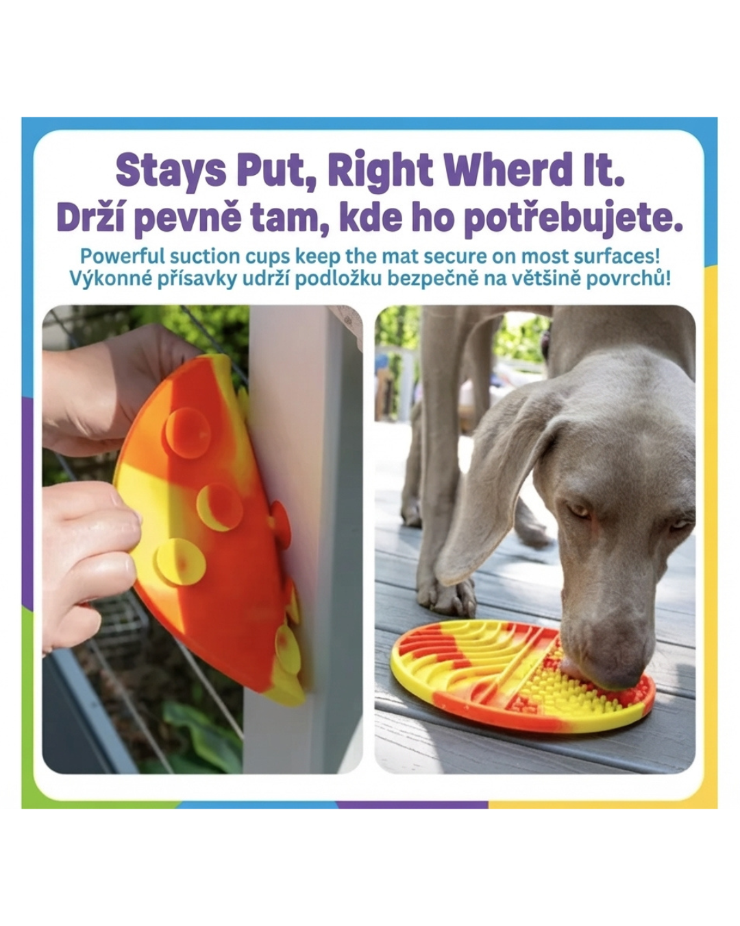 Brightkins – Batikovaná lízací podložka kulatá 2